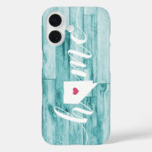 Nevada Home State Turquoise hout look Case-Mate iPhone Case (Achterkant)