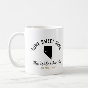 Nevada Home Sweet Home Familie Monogram Mok