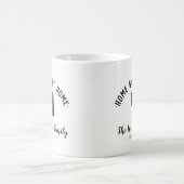 Nevada Home Sweet Home Famille Monogramme Mug (Centre)