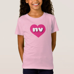 Nevada hot roze hart - Ik hou van nv T-shirt