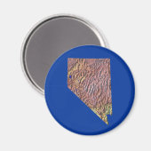 Nevada Kaart Magnet Magneet (Voorkant / Achterkant)