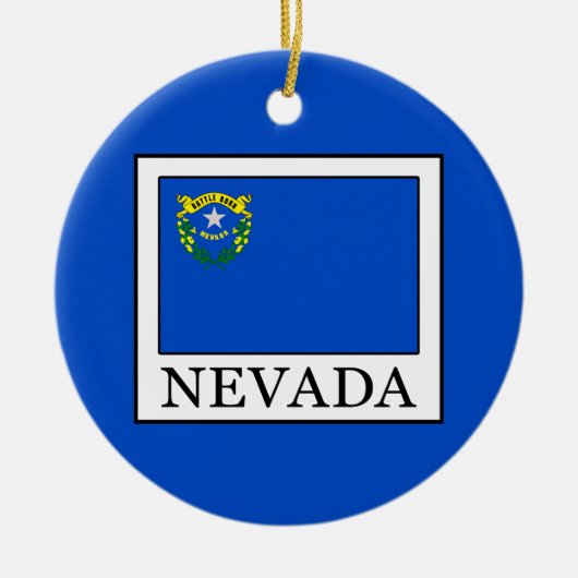 Nevada Keramisch Ornament (Voorkant)