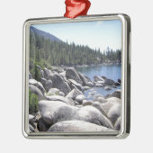 Nevada - Landschap van het meer van Tahoe Metalen Ornament (Links)