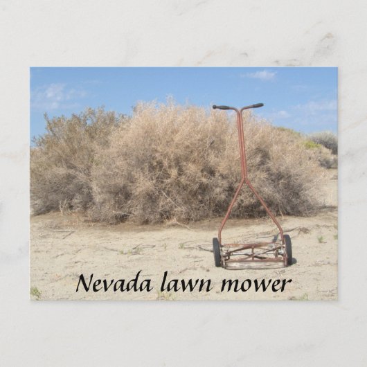 Nevada Lawn Mower Briefkaart (Voorkant)