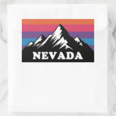 Nevada Mountain Sunset Retro Sticker (Tas)