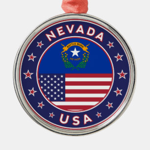 Nevada, Nevada telefoonhoesje, Nevada sticker, Metalen Ornament