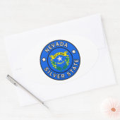 Nevada Ovale Sticker (Envelop)
