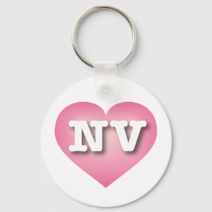 Nevada Pink Fade Heart - Ik hou van NV Sleutelhanger