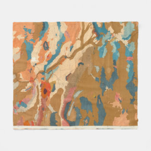 Nevada Plateau Geological Fleece Deken