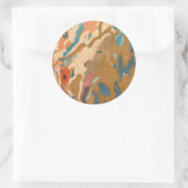 Nevada Plateau Geological Ronde Sticker (Tas)