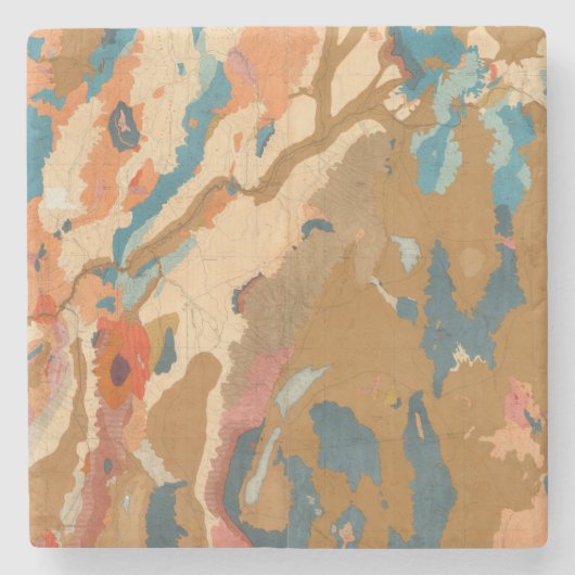 Nevada Plateau Geological Stenen Onderzetter (Voorkant)