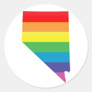 nevada pride . ronde sticker