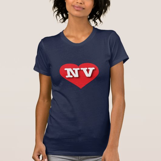 Nevada Red Heart - Ik hou van NV T-shirt (Voorkant)
