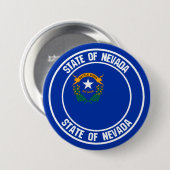 Nevada Round Emblem Ronde Button 7,6 Cm (Voorkant /achterkant)