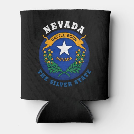 NEVADA SILVER STATE FLAG BLIKJESKOELER (Voorkant)