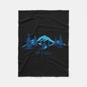 Nevada skioord skiën skiër fleece deken