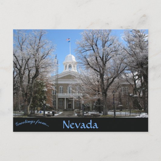 Nevada State Capitol Carson City Nevada Briefkaart (Voorkant)