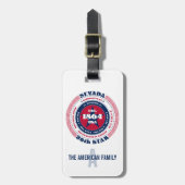 Nevada State Gepersonaliseerde Gift Bagagelabel (Voorkant verticaal)