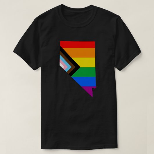 Nevada State Pride LGBTQ Progress Pride T-shirt (Design voorkant)