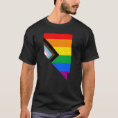 Nevada State Pride LGBTQ Progress Pride T-shirt (Voorkant)