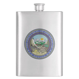 Nevada State Seal Heupfles