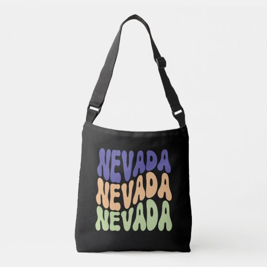 Nevada State USA Retro design Crossbody Sacs (Devant)