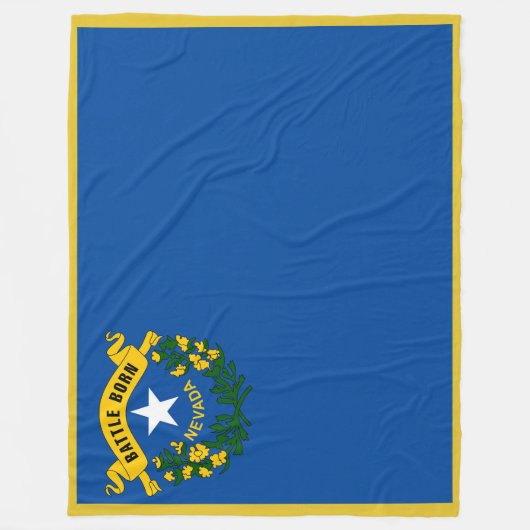 Nevada State Vlag Print Patriot Fleece Deken (Voorkant)