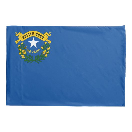 Nevada State Vlag Print Patriot Kussensloop (Achterkant)