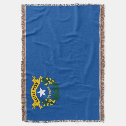 Nevada State Vlag Print Patriottisch Deken (Voorkant Verticaal)