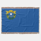 Nevada State Vlag Print Patriottisch Deken (Voorkant)