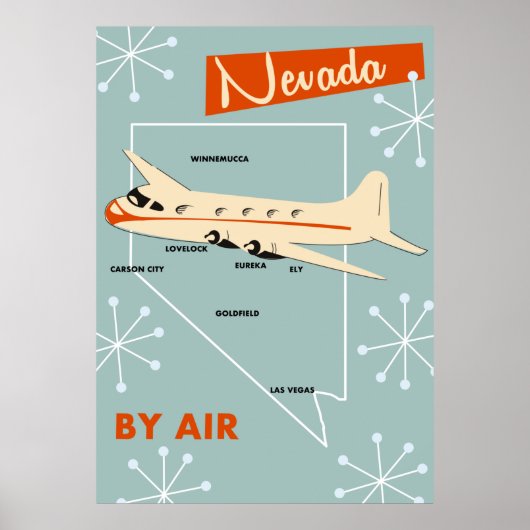 Nevada -stijlreisposter poster (Voorkant)