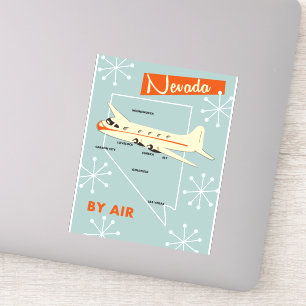 Nevada -stijlreisposter sticker
