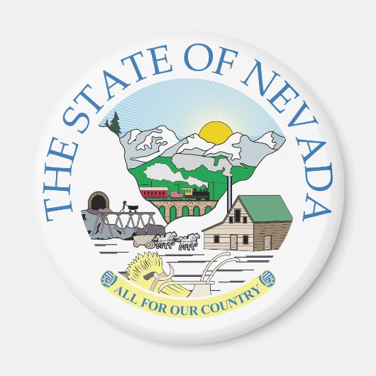 Nevada-teken Magneet (Voorkant)