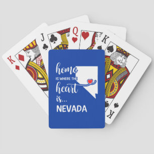 Nevada thuis is waar het hart ligt pokerkaarten