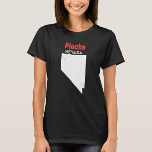 Nevada Usa State America Travel Nevadan Pioche T-shirt