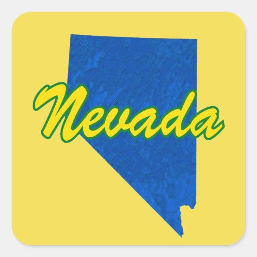 Nevada Vierkante Sticker (Voorkant)