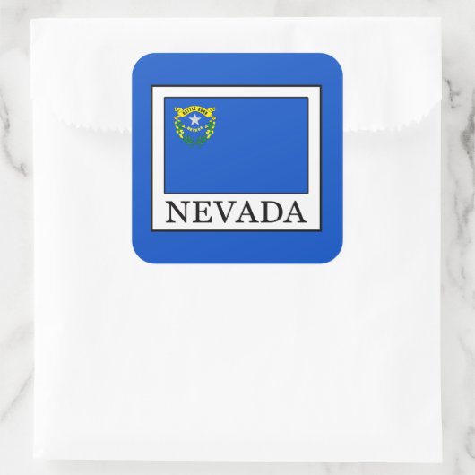 Nevada Vierkante Sticker (Tas)