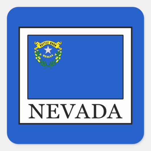 Nevada Vierkante Sticker (Voorkant)