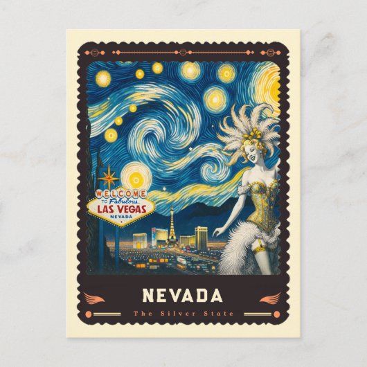 Nevada | Vincent van Gogh geïnspireerd Briefkaart (Voorkant)