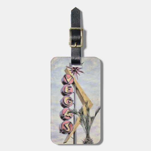 Nevada Vintage Las Vegas Sign Bagagelabel (Voorkant verticaal)