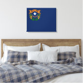 Nevada vlag canvas afdruk (Insitu (Slaapkamer))