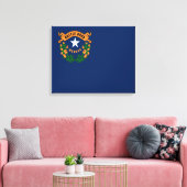 Nevada vlag canvas afdruk (Insitu (Woonkamer))