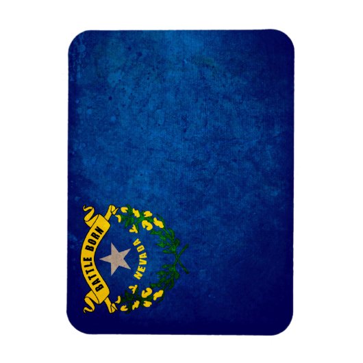 Nevada Vlag; Magneet (Verticaal)