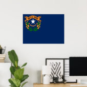 Nevada vlag poster (Thuiskantoor)