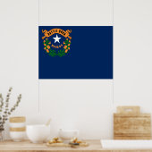 Nevada vlag poster (Keuken)