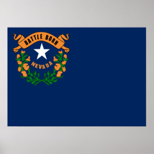 Nevada vlag poster