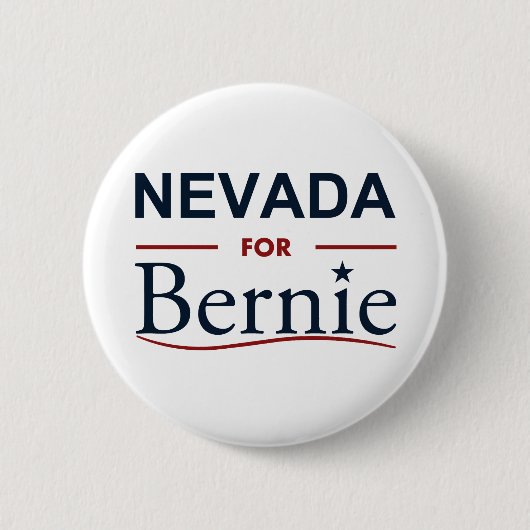 Nevada voor Bernie Ronde Button 5,7 Cm (Voorkant)