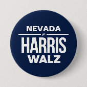 Nevada voor Harris Walz Ronde Button 7,6 Cm (Voorkant)