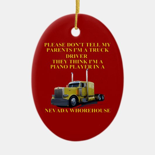 Nevada Whorehouse Keramisch Ornament (Voorkant)