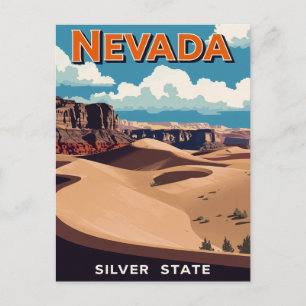 Nevada Woestijnlandschap Briefkaart